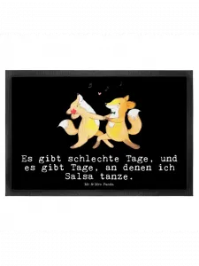 Коврик для ног Mr. & Mrs. Panda, черный