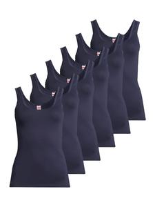 Conta Нижняя рубашка / Топ из тонкой ребристой вязки, темно-синего цвета