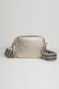 Сумка через плечо 'Verona' с кисточками и ремешком ацтекского стиля Betsy & Floss, золото