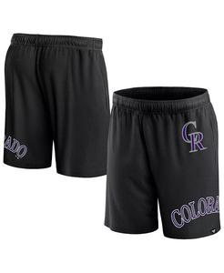 Мужские черные шорты Colorado Rockies Clincher Mesh Fanatics