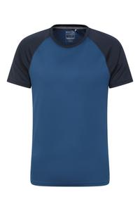 Спортивная футболка с защитой от ультрафиолета Тренажерный зал Бег Ходьба Mountain Warehouse, синий