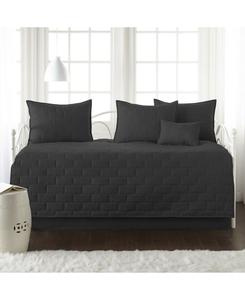 Комплект постельного белья Brickhouse Farmhouse из 3 предметов (стеганое одеяло, кушетка) Southshore Fine Linens, черный