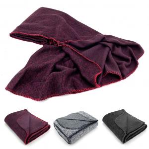 Высококачественное вязаное одеяло heimtexland , одеяло для дивана, супермягкий флис, 150 x 200 см, приятное одеяло, тип 854, пестрый винно-красный