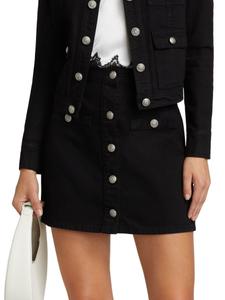Мини-юбка Kris Denim Nili Lotan, нуарный