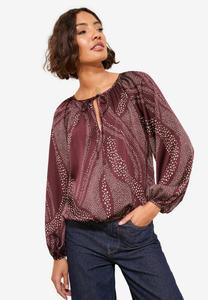 Блуза Friends Like These Blouse, Burgundy Swirl Print/Bordeaux