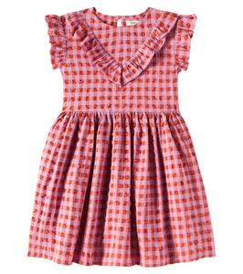 Платье из смесового хлопка с драпировкой Iris The New Society, Hibiscus