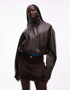 Юбка мини из шоколадного денима ASOS DESIGN