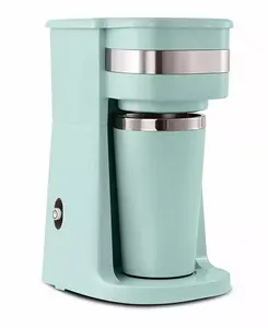 Персональная кофеварка объемом 14 унций с кружкой для путешествий из нержавеющей стали Elite Cuisine, mint
