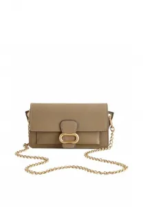 Сумка через плечо с металлической цепочкой Next, Mink Brown