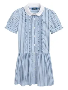Платье в полоску POLO RALPH LAUREN KIDS, синий