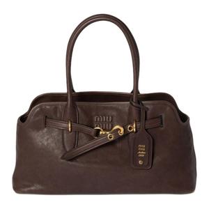 Сумка через плечо из кожи наппа MIU MIU, basic set (bag+dust bag)