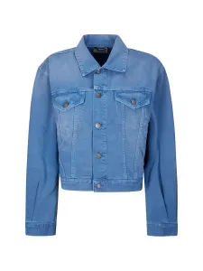 Джинсовая куртка на пуговицах Simon Haikure, синий