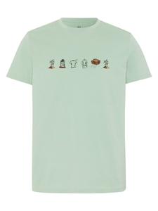 Рубашка Detto Fatto im „Nature to Nature“-Design, зеленый