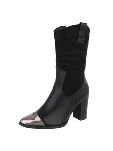 Ital-Design Черные туфли на высоком каблуке