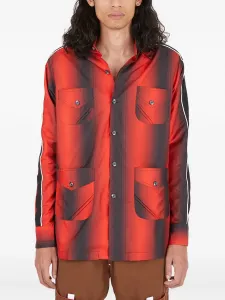 Куртка-рубашка в полоску Ahluwalia, красный