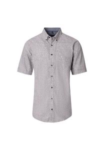 Повседневная рубашка с коротким рукавом и принтом удобная посадка Casamoda, оранжевый