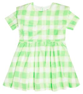 Платье из хлопка в клетку Morley, зеленый