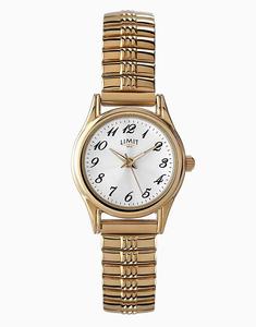 Классические круглые золотые часы Limit диаметром 24 мм