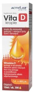ActivLab, Vita D Витамин D, капли с льняным маслом, 10 мл