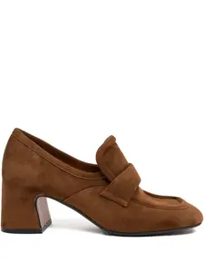 Лоферы с ремешком и каблуком 60 мм Mara Bini, коричневый