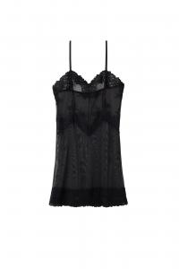 INTIMISSIMI Пеньюар 'Pretty Flowers' в черном цвете