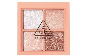 4 оттенка теней для век легко растушевываются шиммер без перехода улучшают цвет лица 3CE