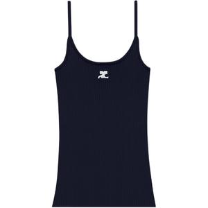 COURREGES Женский майка морского синего цвета Marine Blue