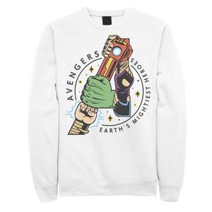 Мужской свитшот с логотипом на груди и героями Marvel Avengers Licensed Character
