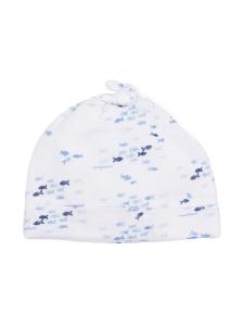 Emporio Armani шапка бини с узором, белый