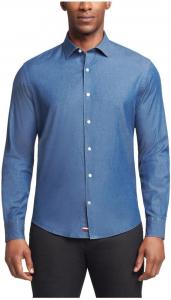 Мужская рубашка Tommy Hilfiger Regular Fit на пуговицах, Zen Blue