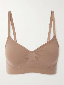 Бесшовный скульптурный бюстгальтер-бралетт - Сиена Skims, бежевый