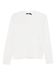 Кашемировый шерстяной свитер Seventy, белый