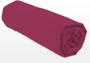 Простыня на резинке 90 x 190 + 25 см - Фуксия LOVELY HOME