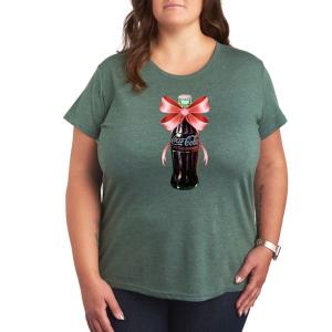 Футболка oversize с принтом в виде банта из бутылки Coca-Cola Licensed Character, зеленый