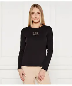 Блуза Slim fit Ea7, черный