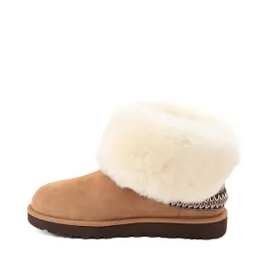 Ботинки женские UGG Classic Short Crescent, коричневый