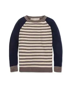 Органический свитер с длинными рукавами реглан для мальчиков и подростков Hope & Henry, синий