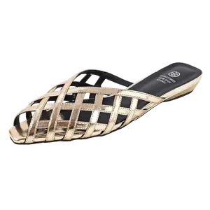 GUDIANFENGDU Золотые слайдеры для женщин, цвет Gold