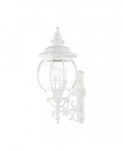 Настенный уличный фонарь Frontenac с 4 плафонами Livex, белый
