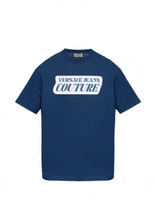 Футболка с логотипом Versace Jeans Couture, синий