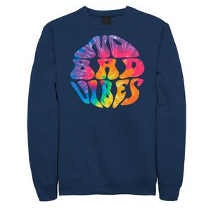 Флисовый флис с надписью No Bad Vibes для подростков No Bad Vibes Bubble Tie Dye