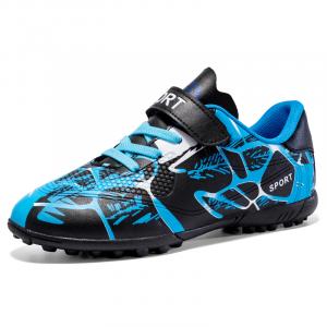 Детские футбольные бутсы с низким верхом, устойчивые к скольжению и износу Double dice, синий