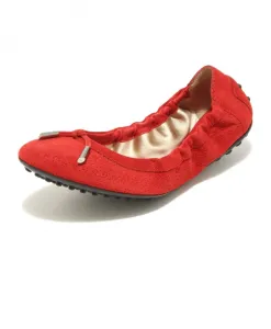 Туфли с рубиновыми вставками в виде оптических цветов Tod'S, красный