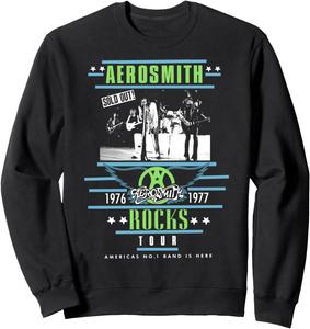 Толстовка Aerosmith - Rocks Tour, черная (black 19-3911tcx), размер S