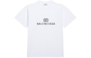 Футболка женская Balenciaga с классическим логотипом, белый