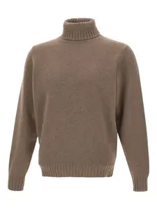 Свитер с высоким воротом Filippo De Laurentiis, коричневый
