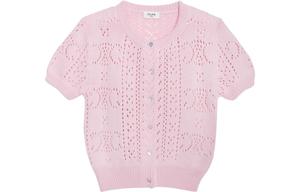 Кардиган женский Celine с узором, розовый
