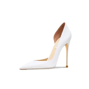Suyymakk Туфли на тонком каблуке, женские, белые