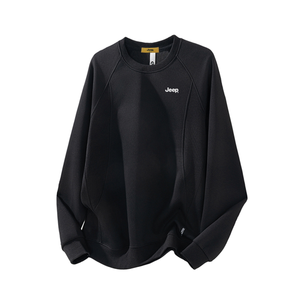 Свитшот Unisex Crew Neck Moderate Regular Jeep, черный