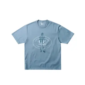 Футболка X C.P. Company Mercerized Jersey 30/2 Twisted PALACE, светло-голубой